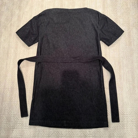 Dark Blue Jean Dress with Wrap  Belt, Theory, US - Picture 5 of 6